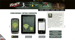 Desktop Screenshot of iscoresports.com