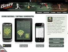 Tablet Screenshot of iscoresports.com